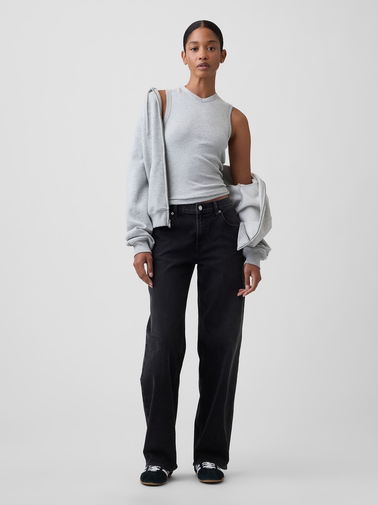 Modern Ribbed High-Neck Tank Top