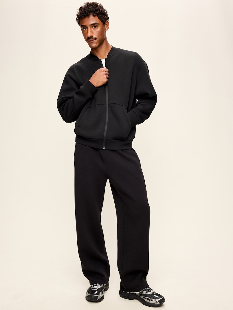 Bounce Fleece Oversized Bomber Jacket