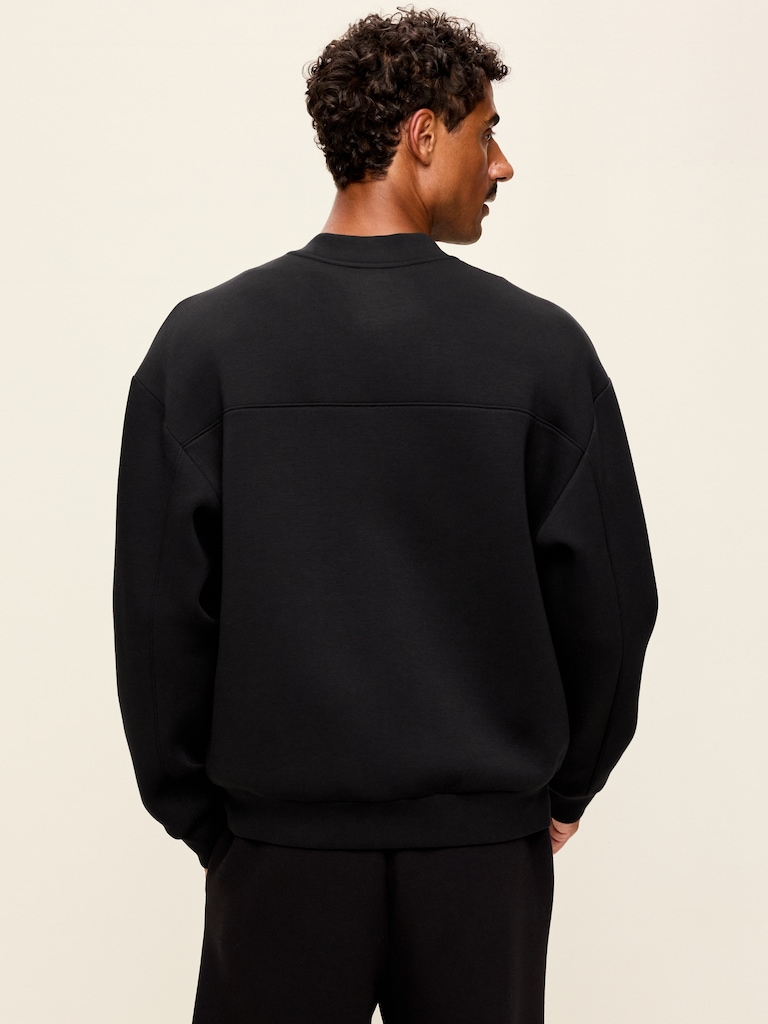 Bounce Fleece Oversized Bomber Jacket