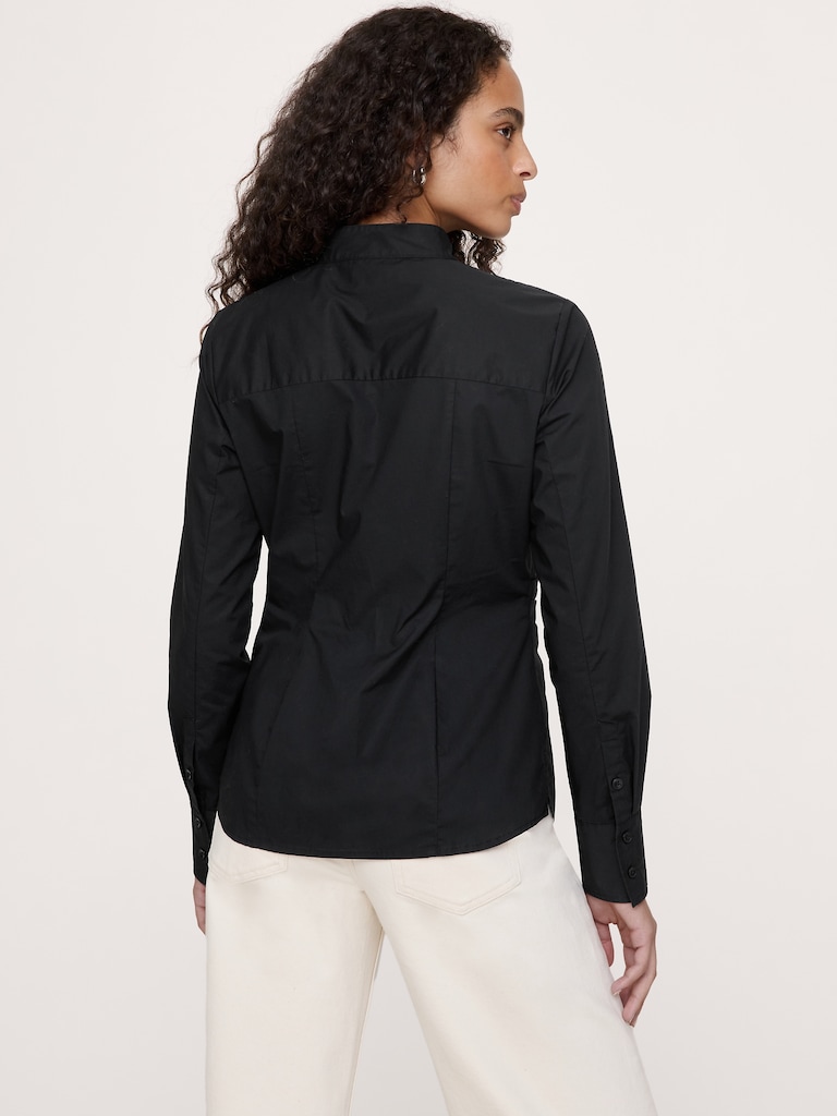 Cotton Pleated-Waist Top