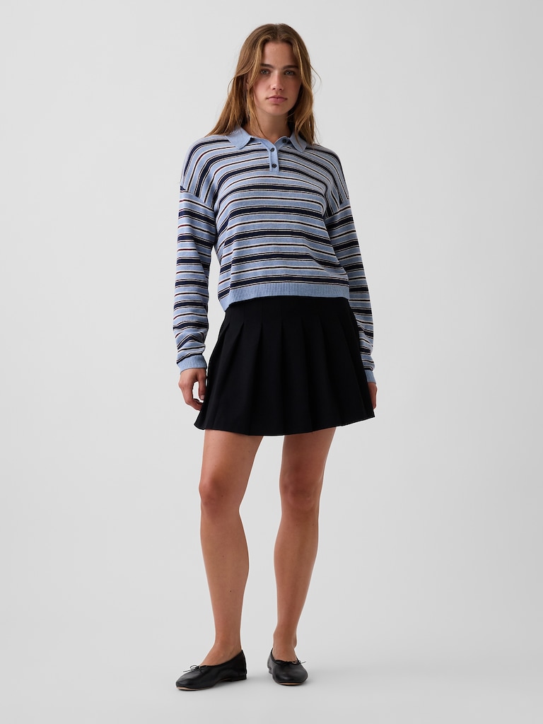 Pleated Mini Skort
