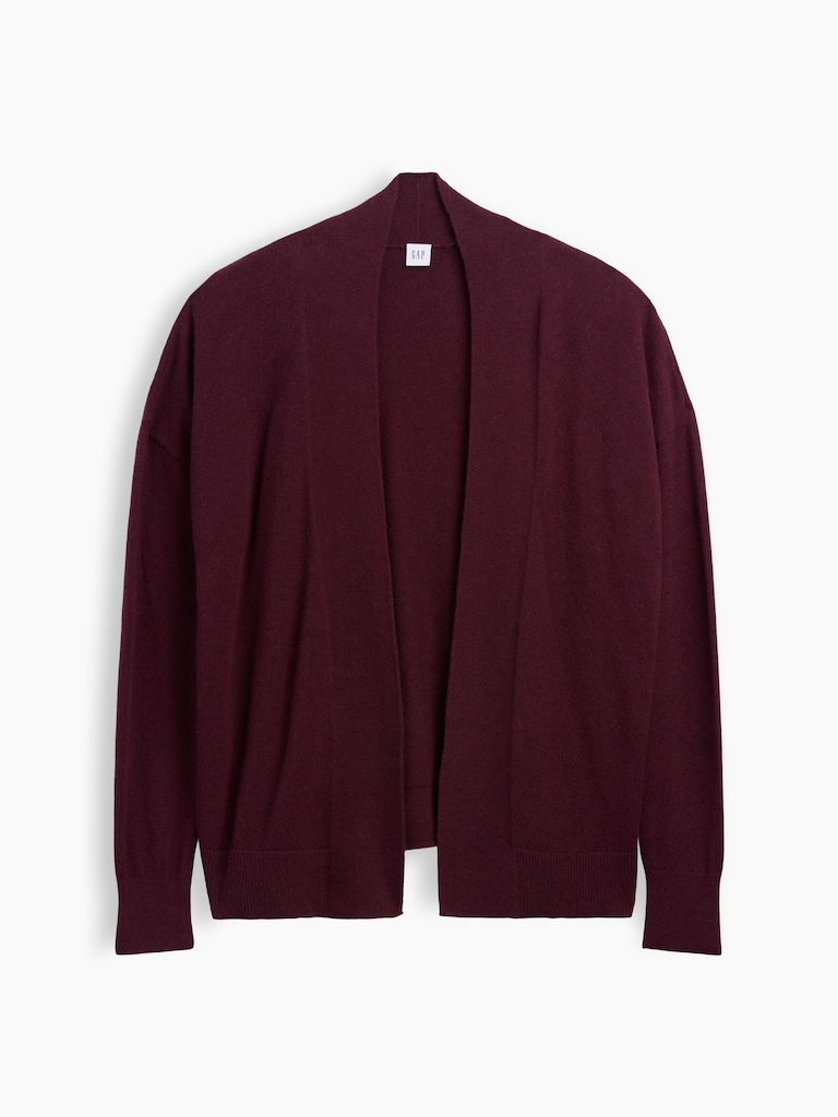 CashSoft Relaxed Open-Front Cardigan