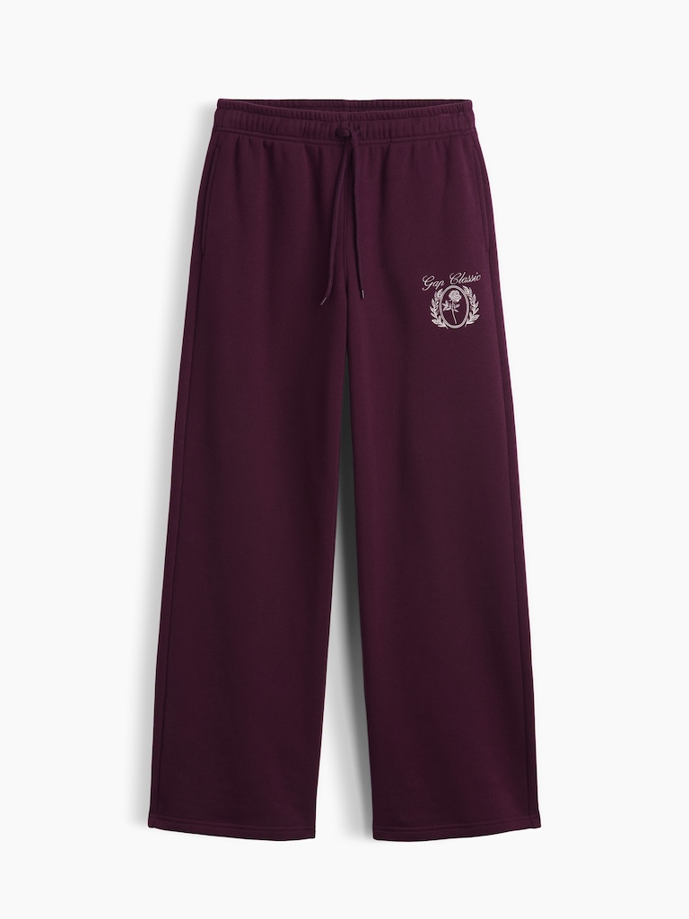 Relaxed Gap Graphic Straight-Leg Sweatpants