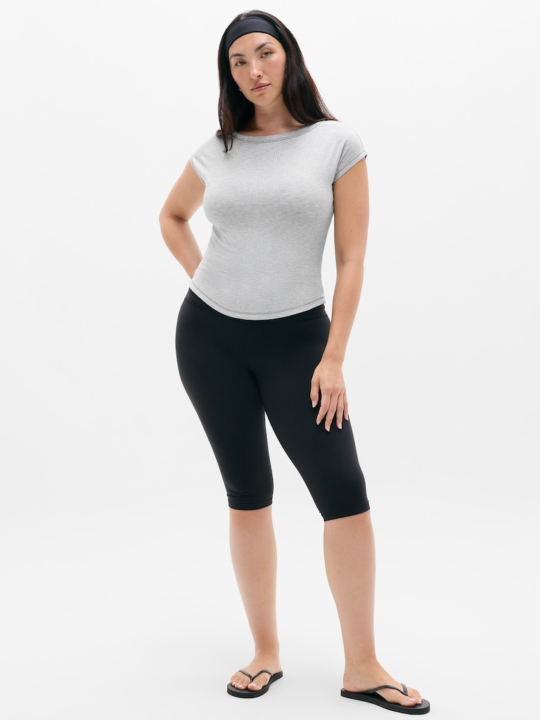 Perfect Rib Boatneck Tee