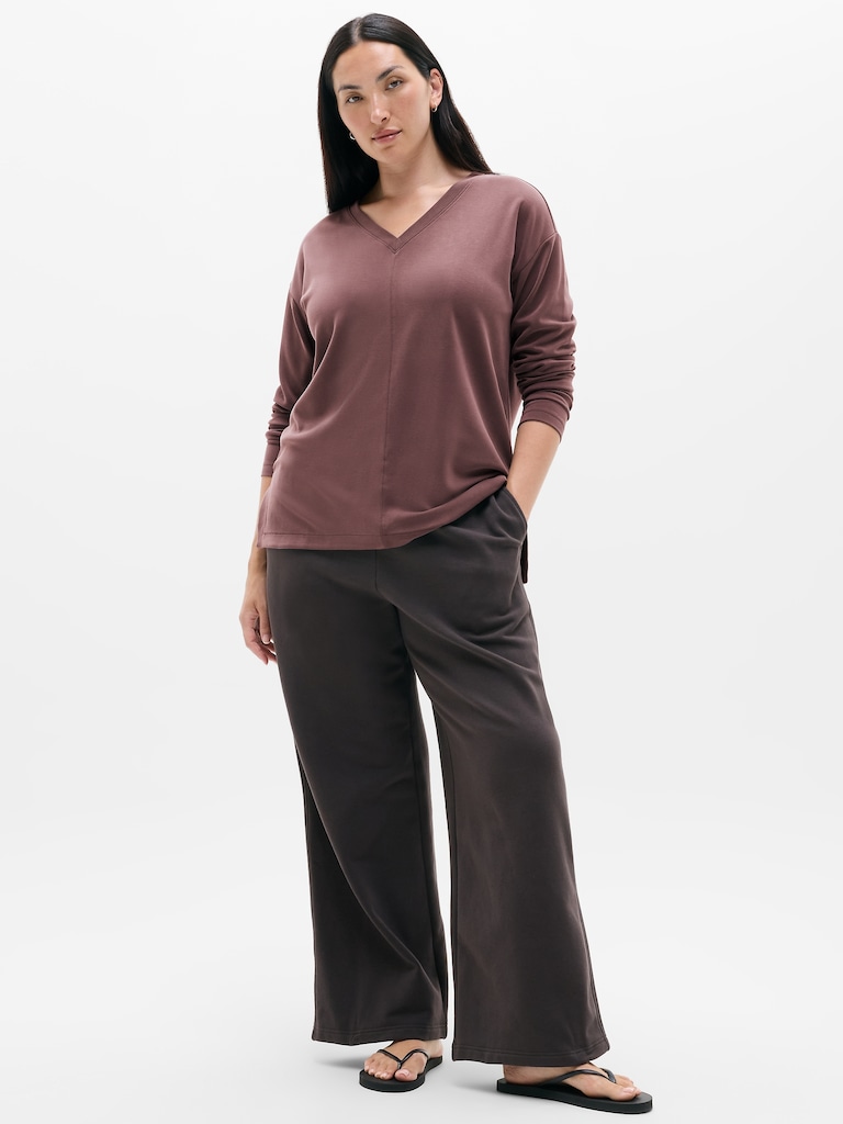 Seasoft V Neck Sweatshirt