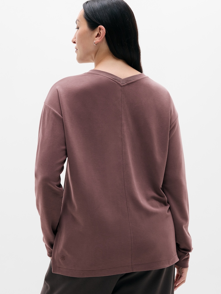 Seasoft V Neck Sweatshirt