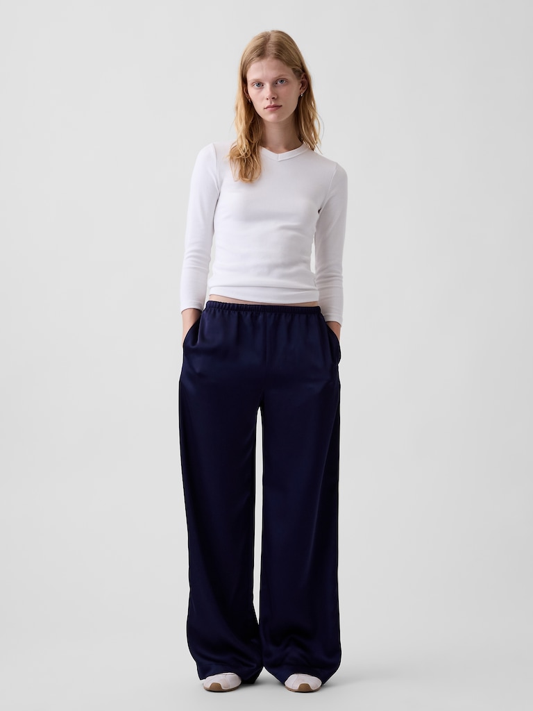 Modern High V-Neck T-Shirt