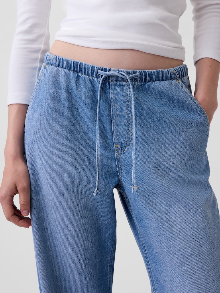 Low Rise UltraSoft Easy Baggy Flare Jeans