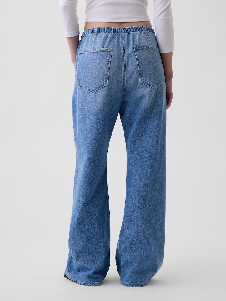 Low Rise UltraSoft Easy Baggy Flare Jeans