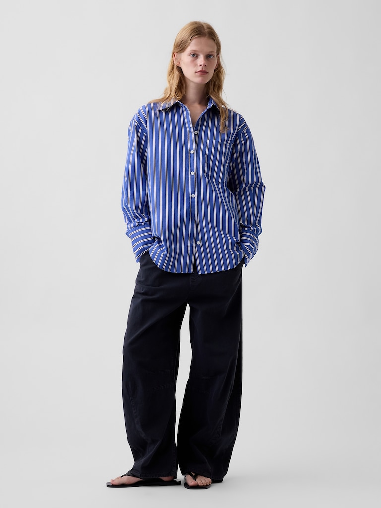 Organic Cotton Poplin Big Shirt