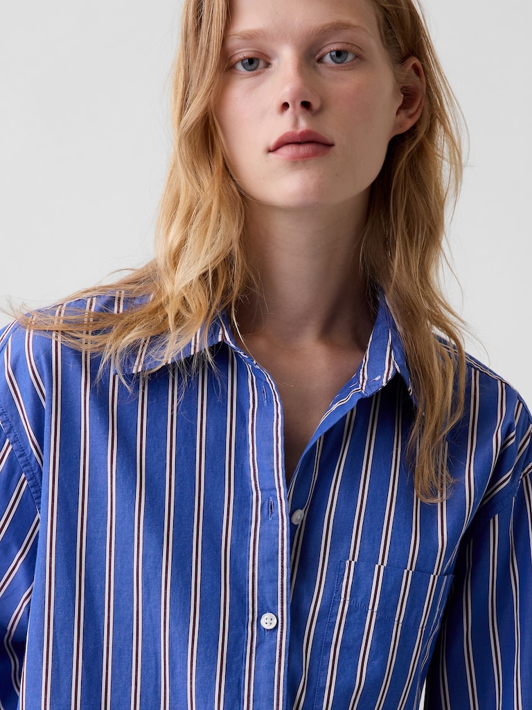Organic Cotton Poplin Big Shirt