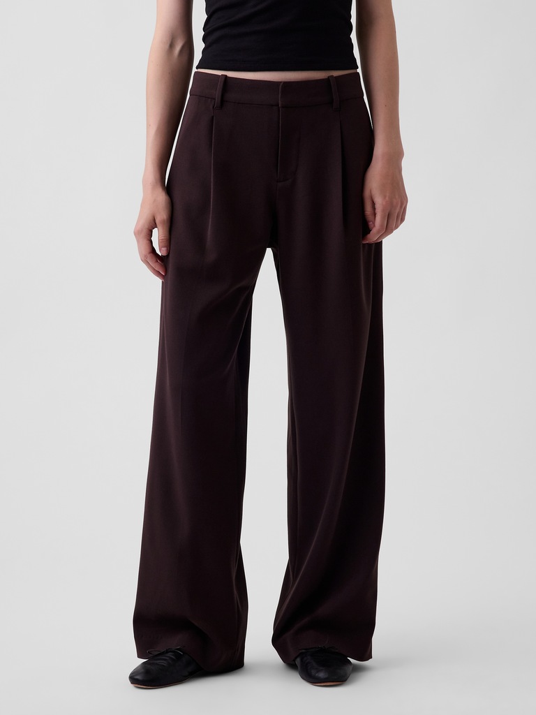 365 Low Rise Brushed Twill Pleated Trousers