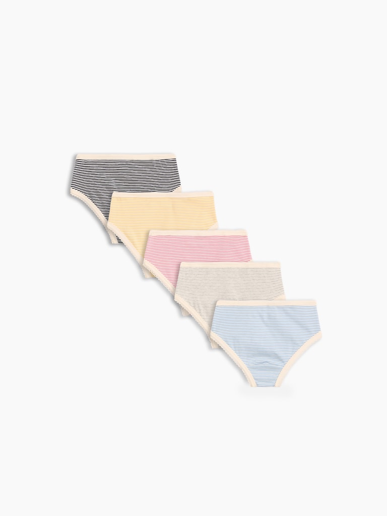 Toddler Organic Stretch Cotton Bikini Briefs (5-Pack)