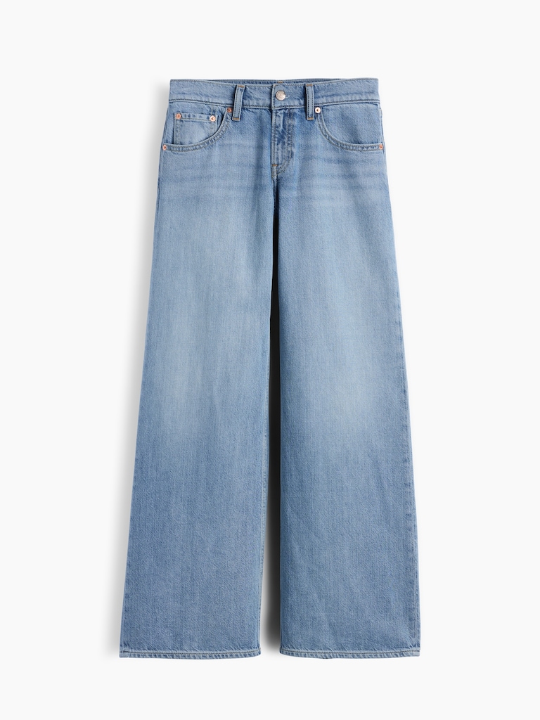 Low Rise UltraSoft Stride Wide-Leg Jeans