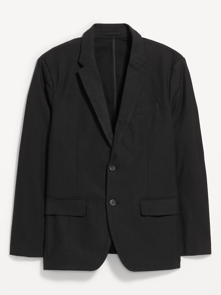 Relaxed Unlined Twill Blazer