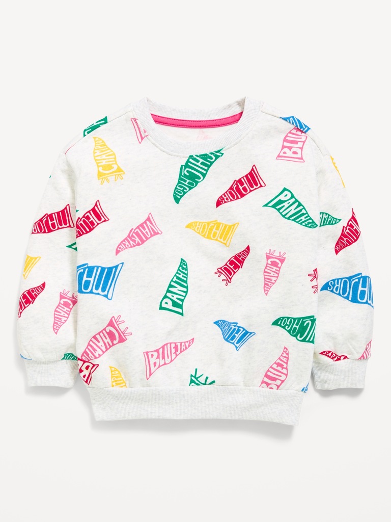 Long-Sleeve Logo Graphic Sweatshirt for Toddler Girls