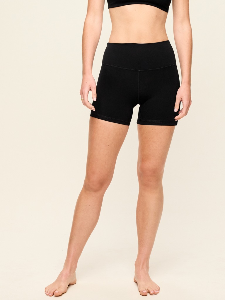 High-Waisted StudioSmooth Biker Shorts -- 4-inch inseam