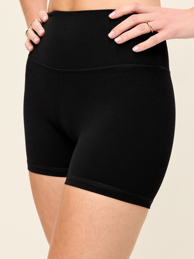 High-Waisted StudioSmooth Biker Shorts -- 4-inch inseam