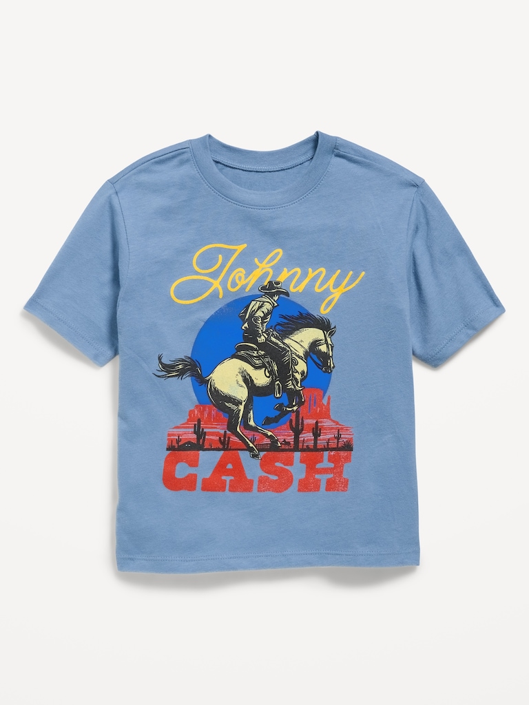 Johnny Cash™ Oversized Unisex Graphic T-Shirt for Toddler