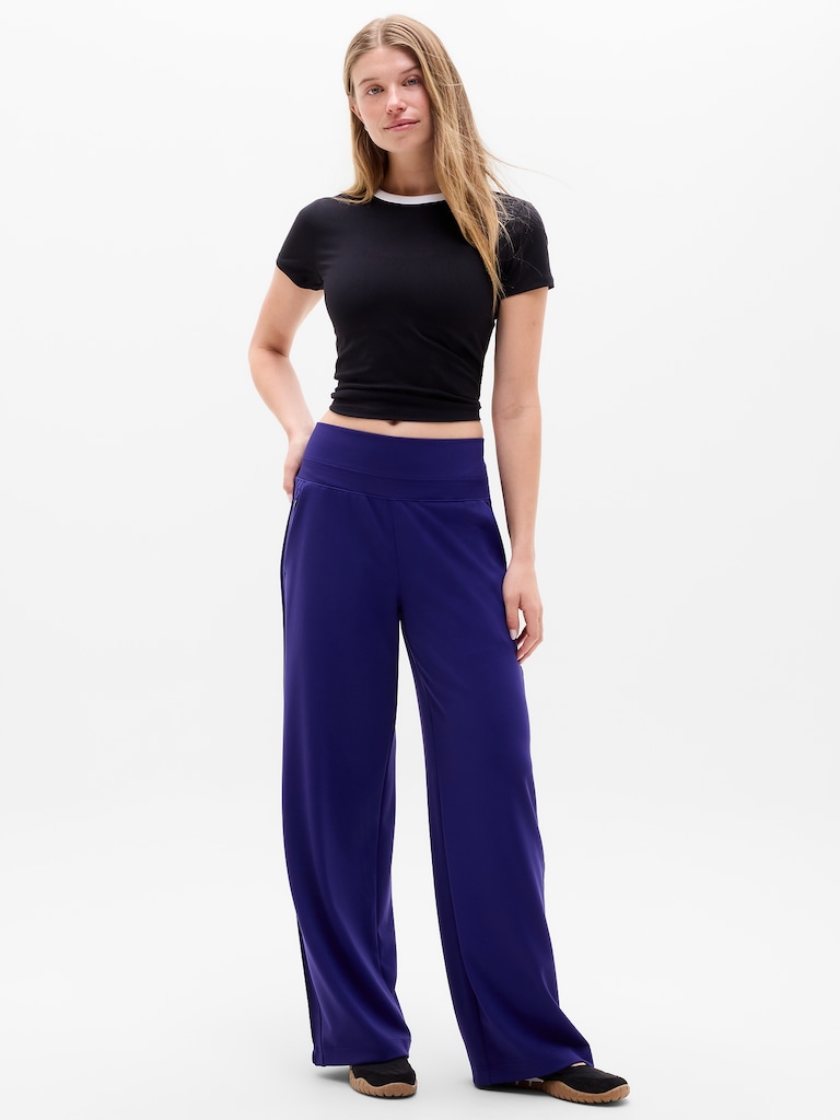 Venice Pintuck High Rise Wide Leg Pant