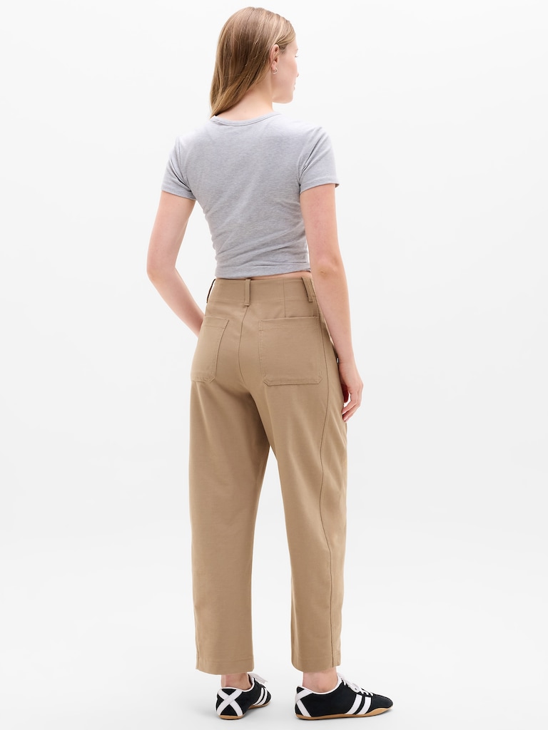 Skyline High Rise Barrel Leg Pant