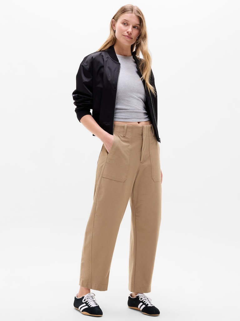 Skyline High Rise Barrel Leg Pant