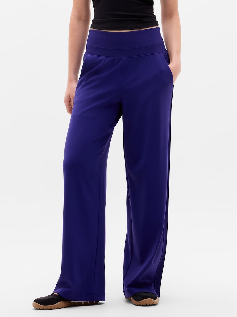 Venice Pintuck High Rise Wide Leg Pant