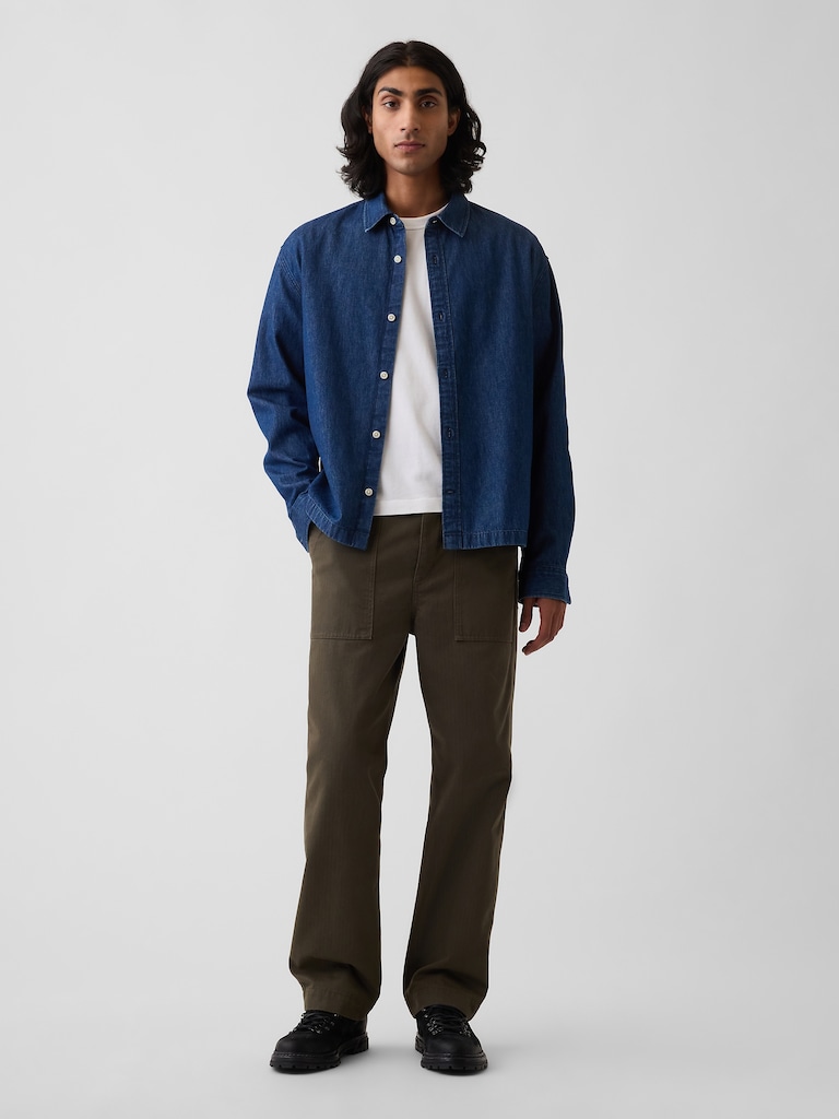 Herringbone '90s Loose Pants