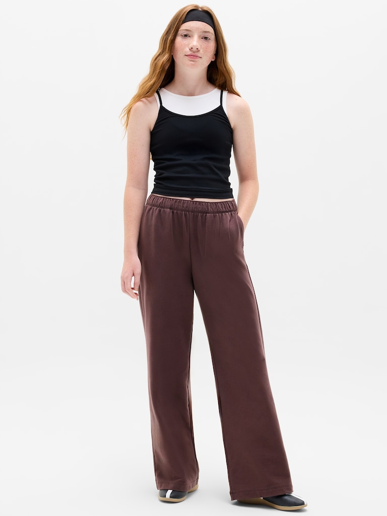 Athleta Girl All Day Wide Leg Terry Pant