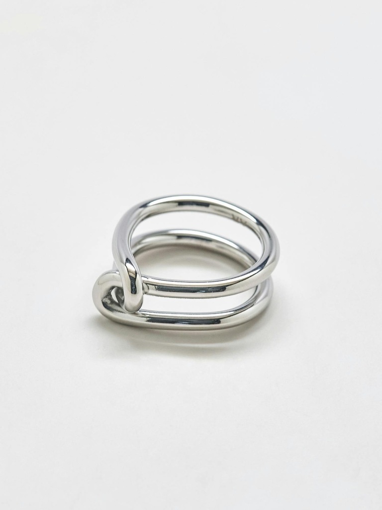 Admiral Row Silver Double Knot Ring