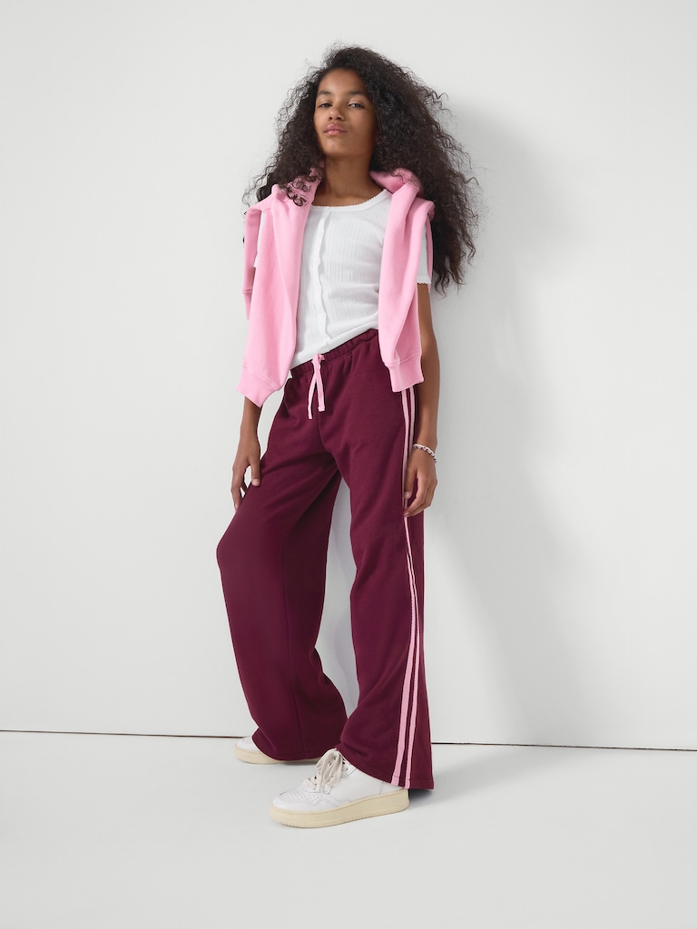 Kids Relaxed French Terry Track Pants