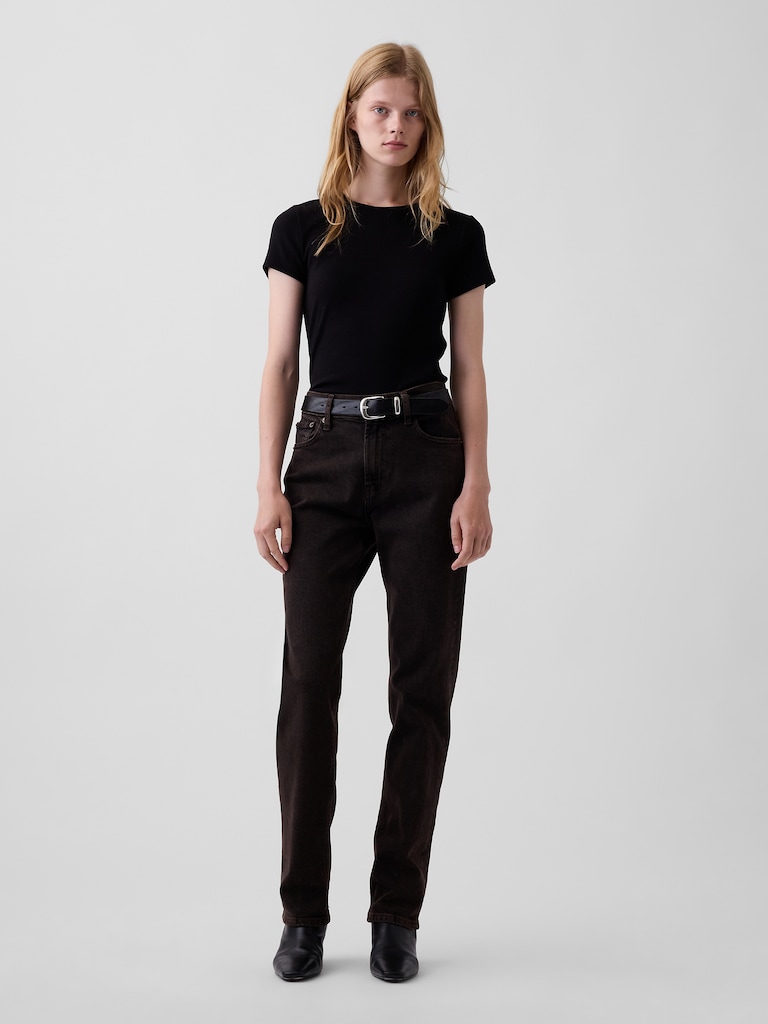 High Rise '90s Slim Straight Jeans