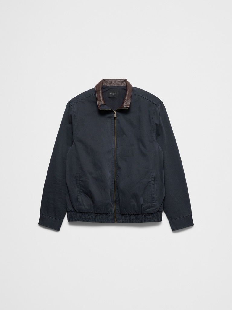 Peached Cotton Zip Jacket