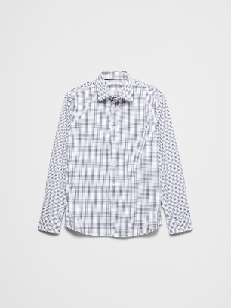 Slim-Fit Untucked Dress Shirt