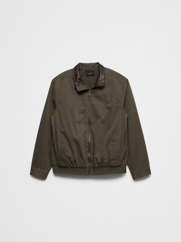Peached Cotton Zip Jacket