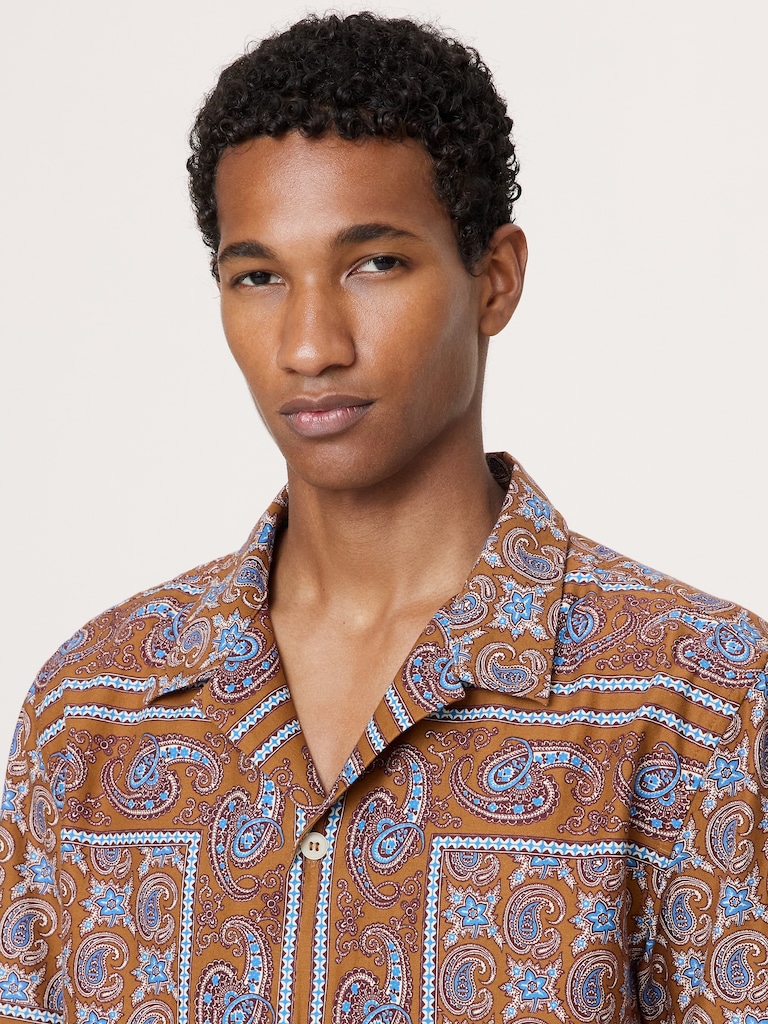 Relaxed-Fit Cotton Poplin Resort Shirt