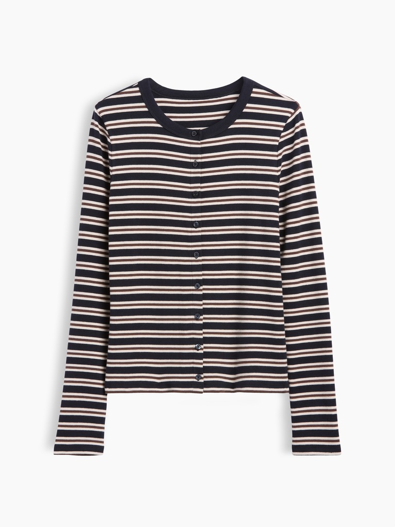 Modern Crewneck Cardigan
