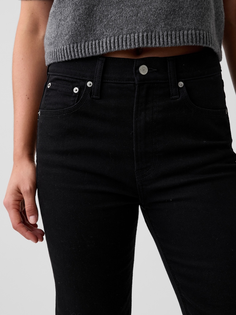 High Rise ’90s Slim Straight Crop Jeans