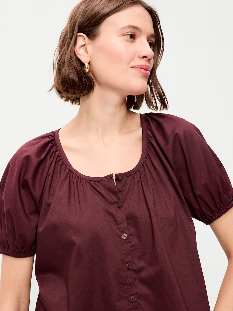 Airy Button-Down Top