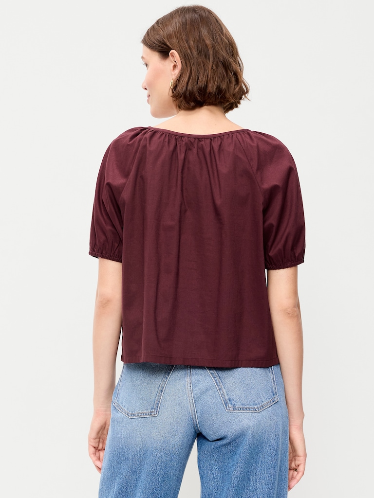 Airy Button-Down Top