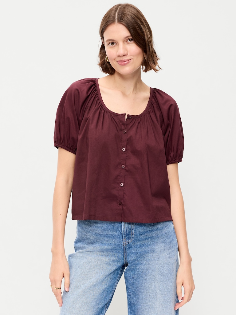 Airy Button-Down Top