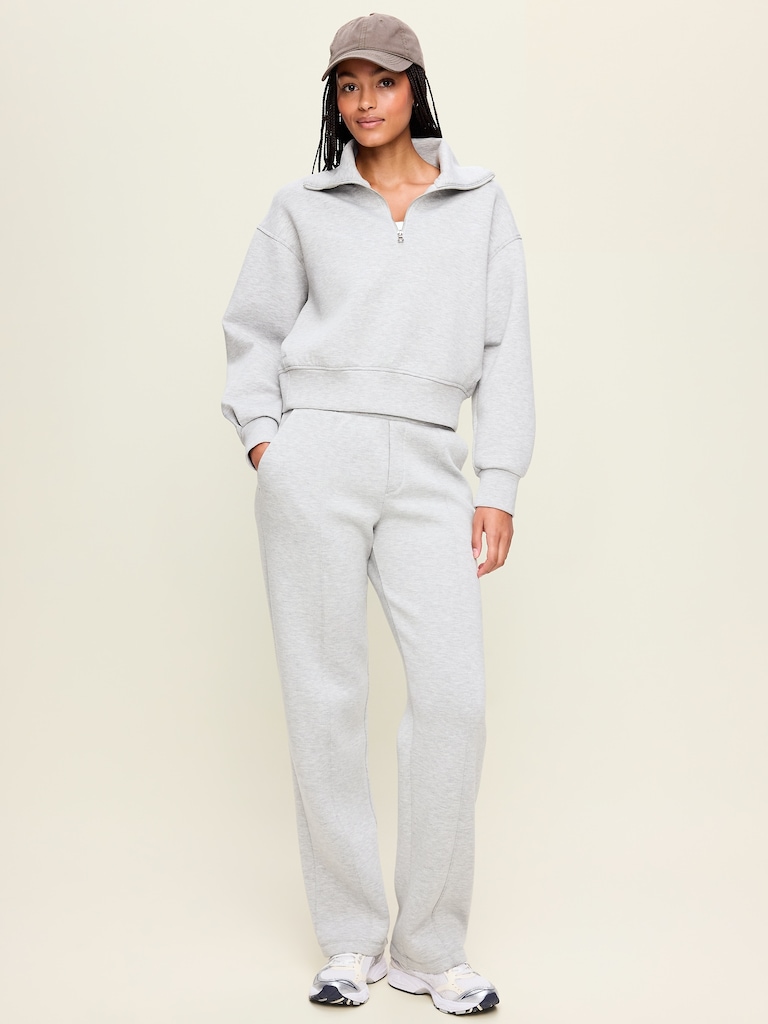 High-Waisted Bounce Fleece Trouser Sweatpants