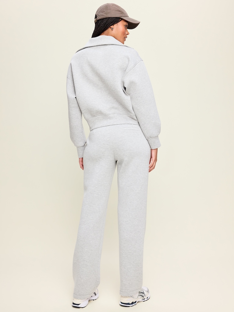 High-Waisted Bounce Fleece Trouser Sweatpants