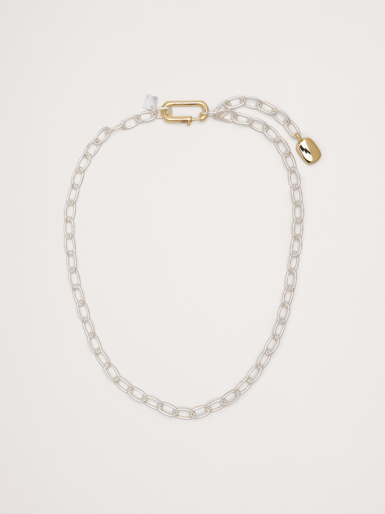 Two-Tone Link Necklace