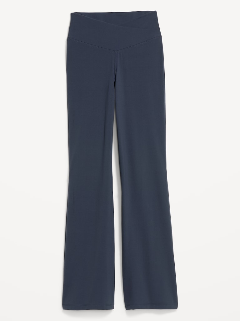 Crossover-Waist StudioSmooth Flare Leggings