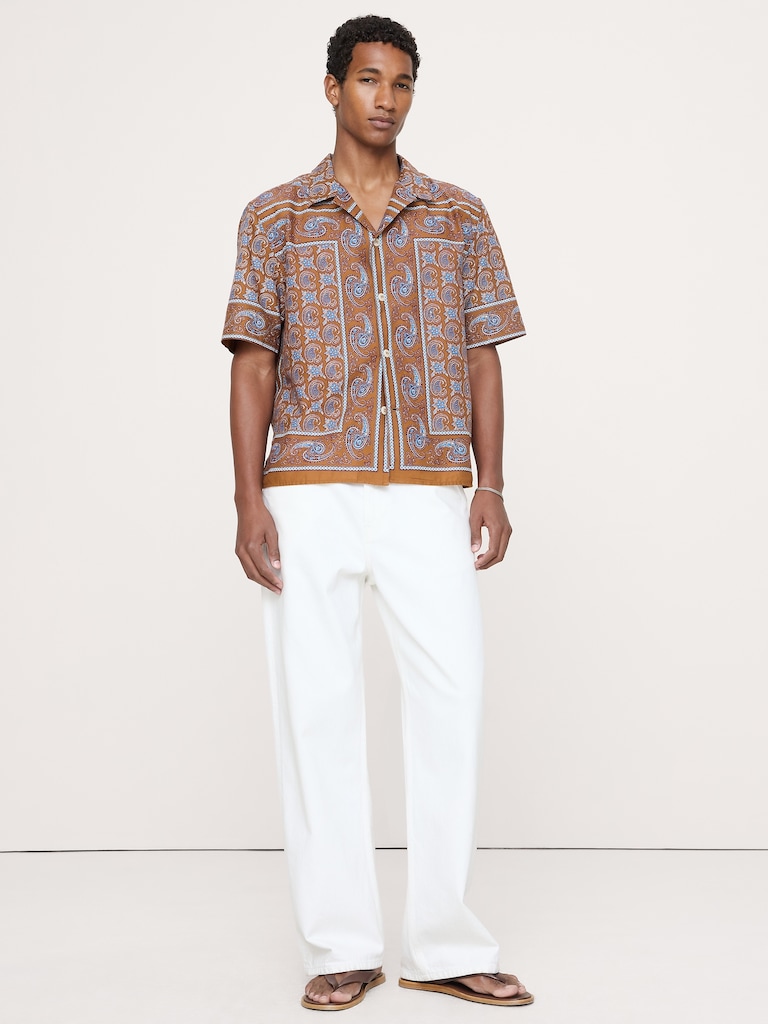 Relaxed-Fit Cotton Poplin Resort Shirt