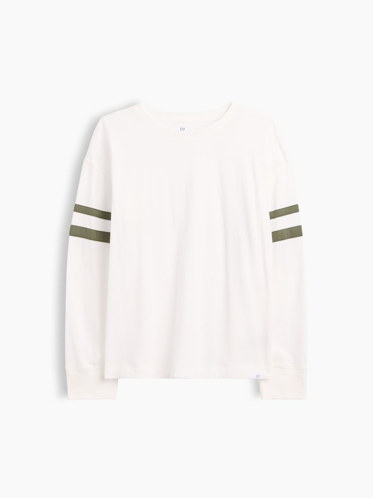 Kids Relaxed Varsity Crewneck T-Shirt