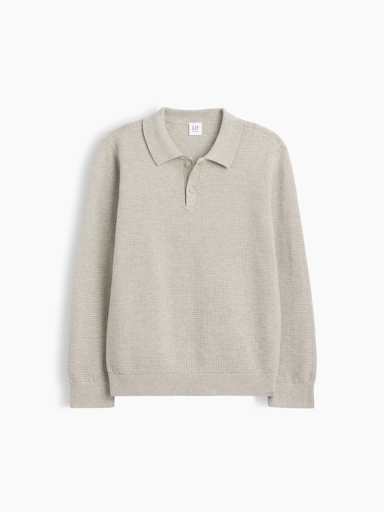 Kids Relaxed Textured Polo Shirt
