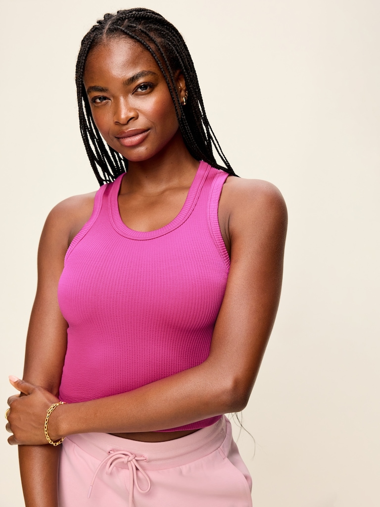 Exhale Seamless Fitted Rib Tank