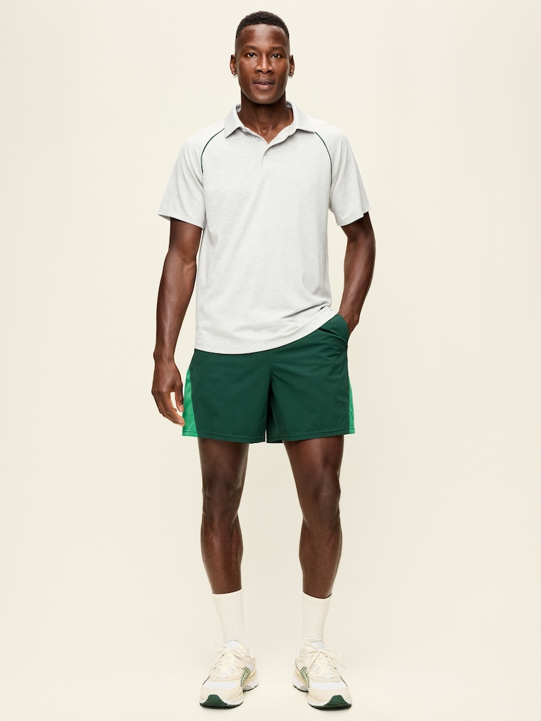 Loose Color-Block Shorts -- 5-inch inseam